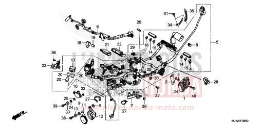 WIRE HARNESS CBR500RAH de 2017